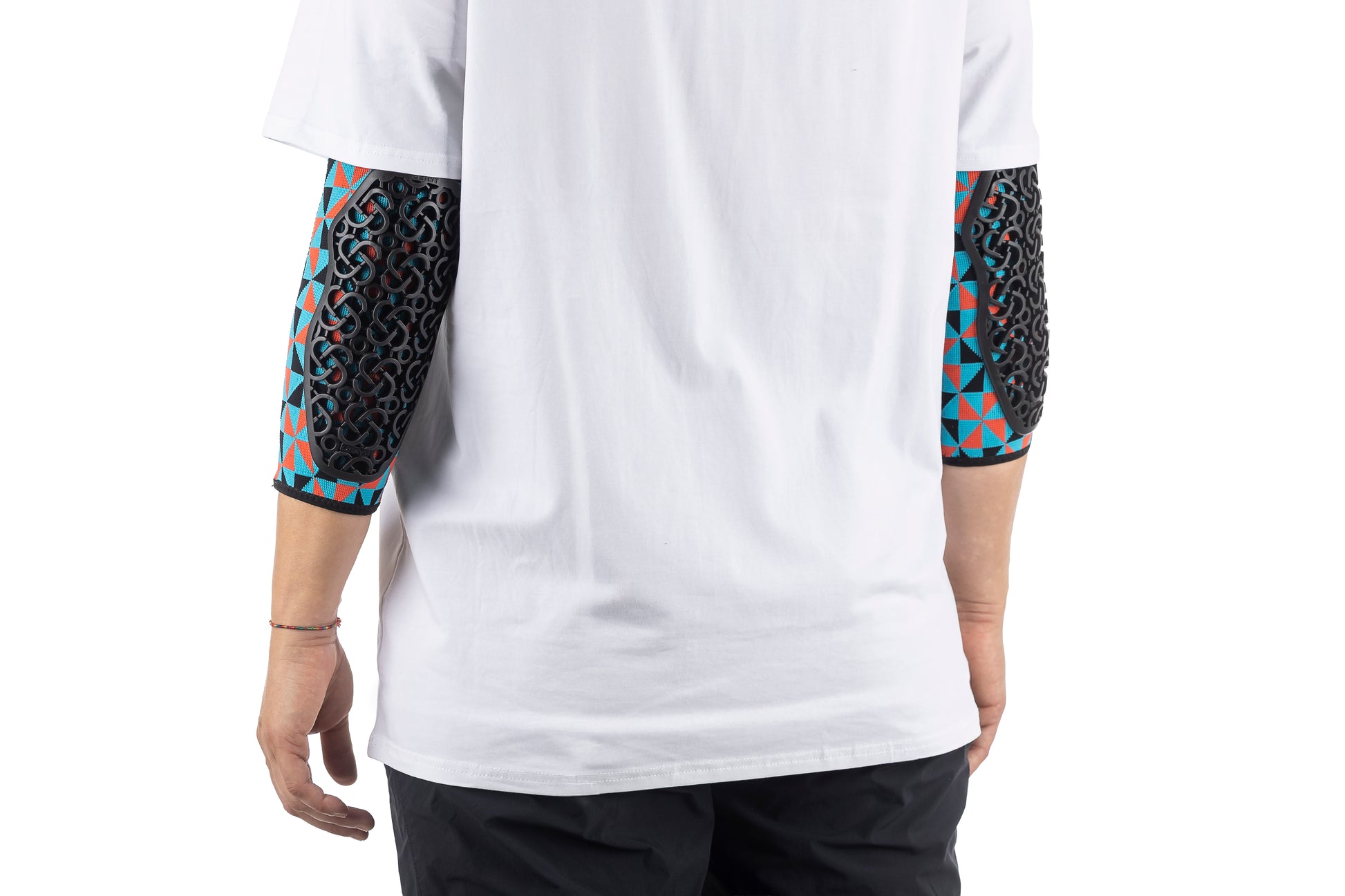 Flow Elbow Arlecchino Light Blue Red - SERYT