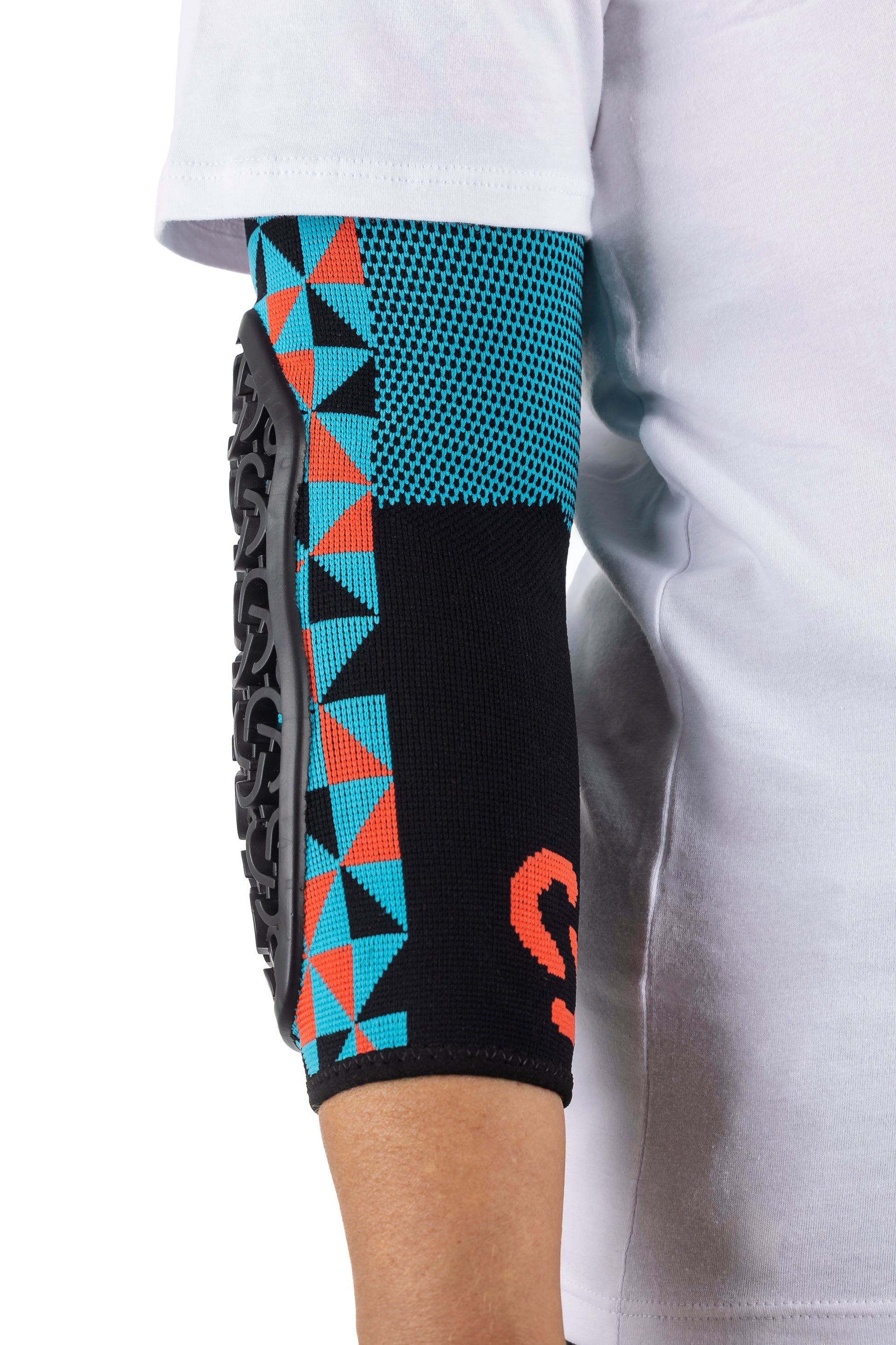 Flow Elbow Arlecchino Light Blue Red - SERYT