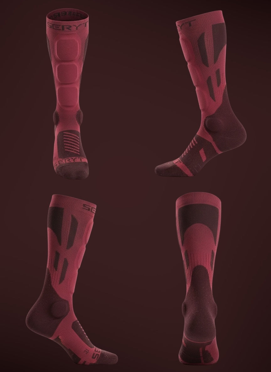 SHELTER Protective Socks Dark Red - SERYT