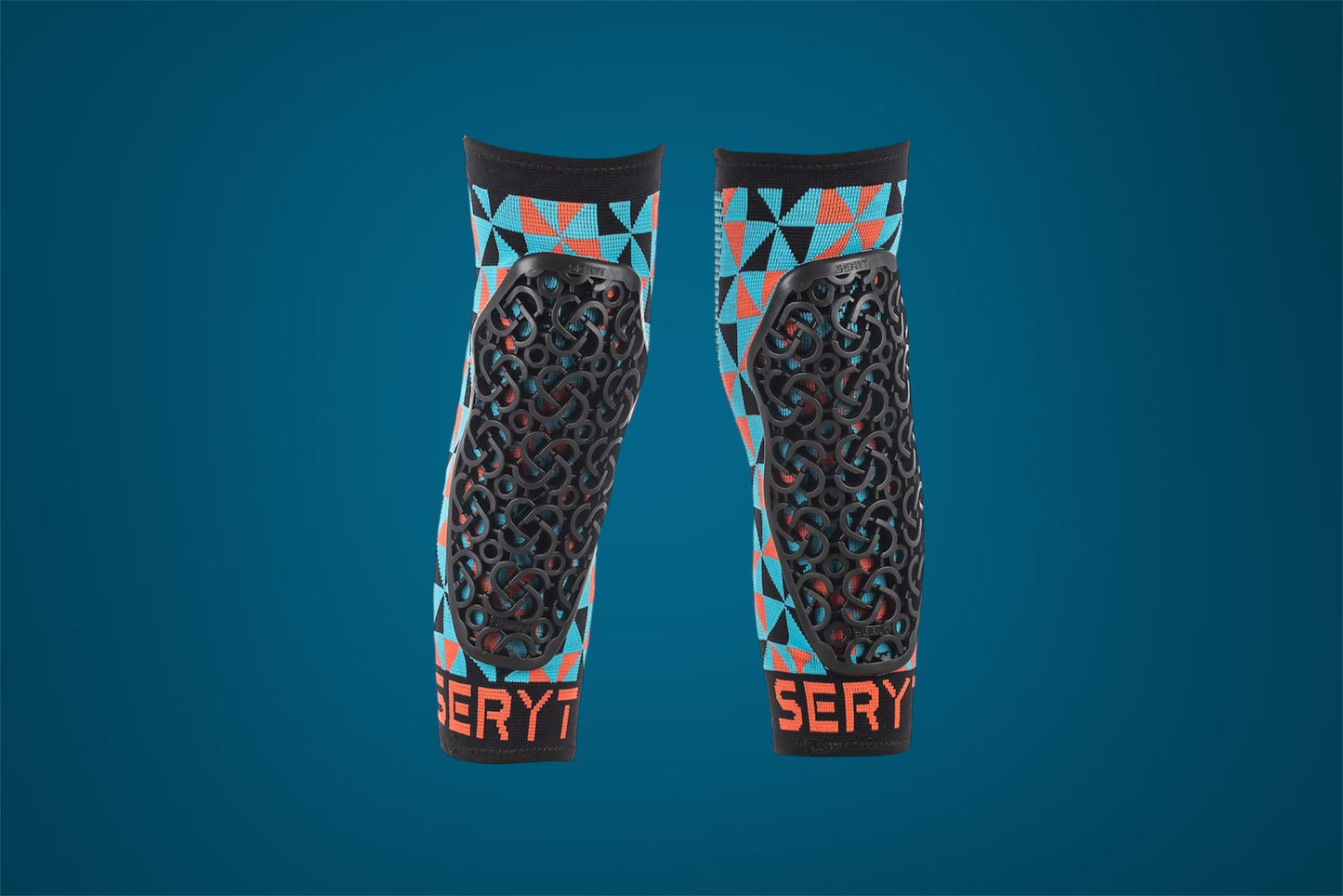 Ginocchiere Bambino Flow Arlecchino Azzurro e Rosso