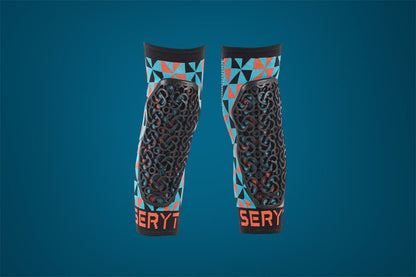 Ginocchiere Bambino Flow Arlecchino Azzurro e Rosso