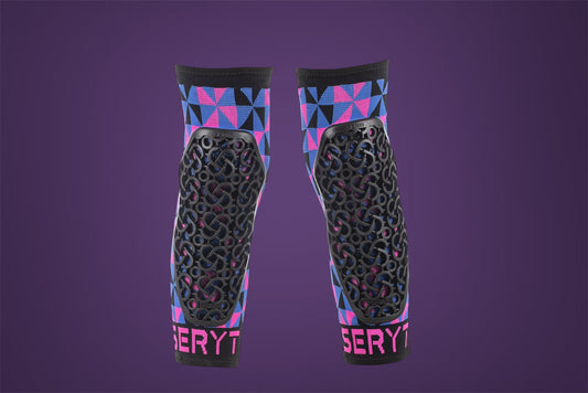 Ginocchiere bambino Flow Arlecchino Rosa Blu